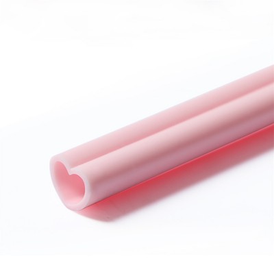 Reusable silicone heart shaped drink straw