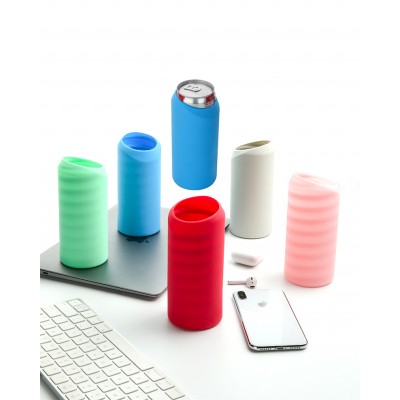 Soft hide soda beverage can sleeve silicon drink can covers