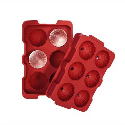 6 pcs LFGB Standard Golf Ball Ice Cube Mold