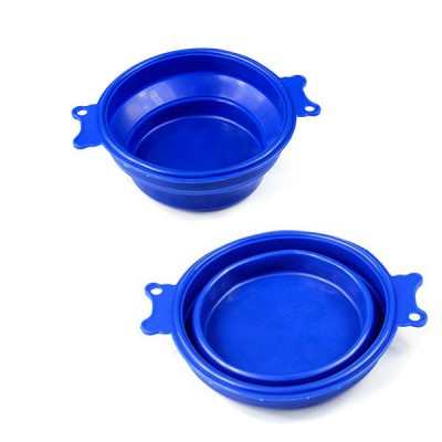 Foldable easy clean silicone bowl