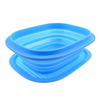 Telescopic tableware can be microwave refrigerator fresh food grade silicone bowl