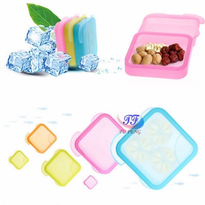 Portable silicone fruit lunch box with lid