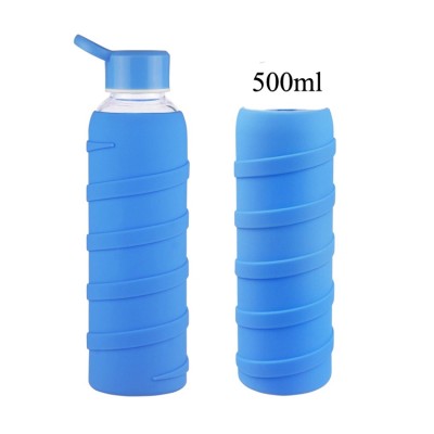 Hot Sale 500ml 1000ml Silicone Bottle Sleeve for Large Capacity Glass Water Bottle