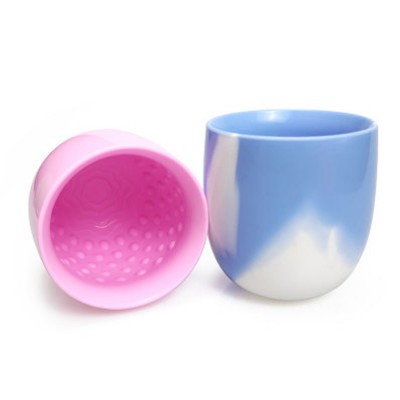 Mini food grade cheap silicone tea gargle cup coffee cup for kid